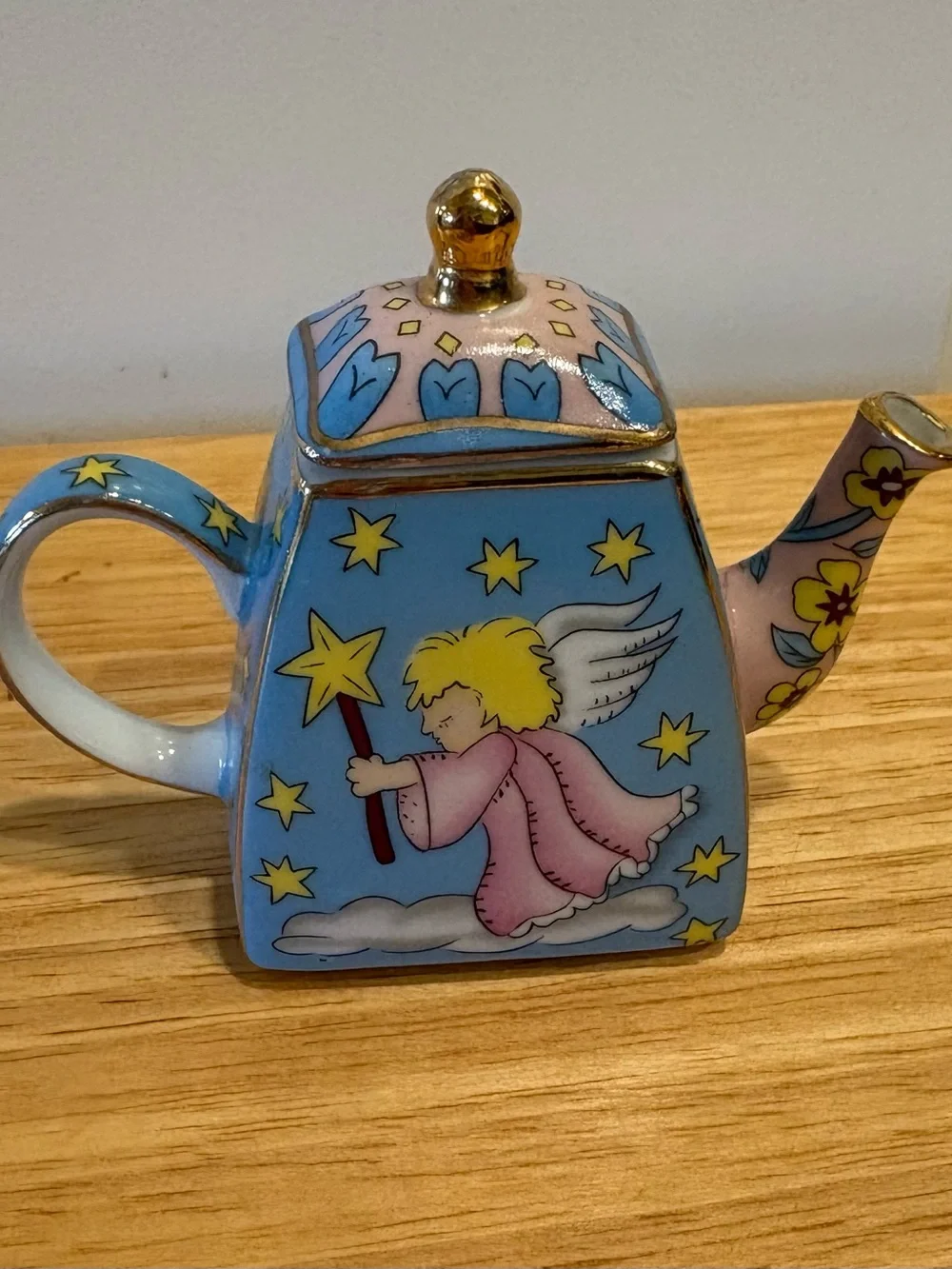 Miniature Vivian Chan  Porcelain Angel Teapot